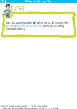 Klett Lerntraining Die Deutsch-Helden: Deutsch-Testblock So gut bin ich! 3. Klasse Online