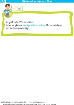 Klett Lerntraining Die Deutsch-Helden: Deutsch-Testblock So gut bin ich! 3. Klasse Online