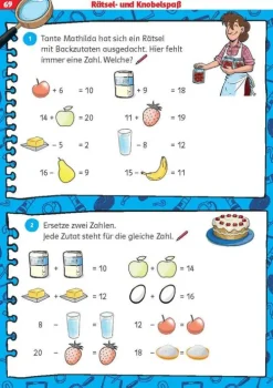 Die drei ??? Kids: Mein Matheblock 1. Klasse-Klett Lerntraining Sale