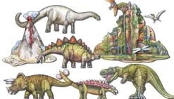 Atelier Color Dinosaurier basteln Papier Bastelbogen Auschneidebogen New