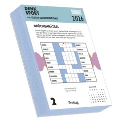 DuMont Kalenderverlag DUMONT - Gehirnjogging 2026 - Tagesabreißkalender 15 x 21 cm, Rätselkalender mit 313 Seiten für Knobelfreunde und Rätselfans Outlet