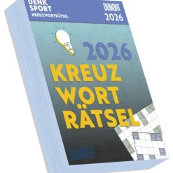 DuMont Kalenderverlag DUMONT - Kreuzworträtsel 2026 - Tagesabreißkalender 12x16 cm - Rätselkalender mit 313 Schwedenrätseln, Ratekalender zum Aufstellen & Aufhängen Discount