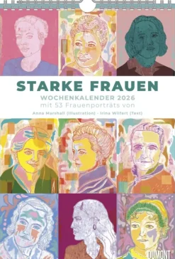 DuMont Kalenderverlag DUMONT - Starke Frauen 2026 - Wochenkalender mit 53 Porträts & Biografien - Wandkalender 21 x 30 cm mit Spiralbindung Sale