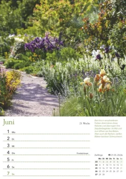 Ein Jahr in meinem Garten - Wochenkalender 2026 - Garten-Kalender mit 53 Blatt - Format 21,0 x 29,7 cm - Spiralbindung-Neumann Verlage GmbH & Co Best