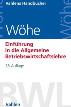 Vahlen Franz GmbH Einführung in die Allgemeine Betriebswirtschaftslehre Clearance