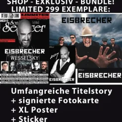Eisbrecher - Bundle - LIMITED: Signierte Fotokarte + XL Poster + Sticker + Titel Story Sonic Seducer 10-24-Vogel, Thomas Media