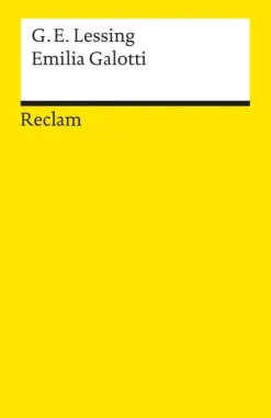 Reclam Philipp Jun. Emilia Galotti. Ein Trauerspiel in fünf Aufzügen. Textausgabe mit Anmerkungen/Worterklärungen Discount