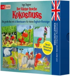 Englisch lernen mit dem kleinen Drachen Kokosnuss - Die große Box mit 6 Abenteuern für kleine Englisch-Einsteiger-cbj audio Hot