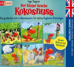 Englisch lernen mit dem kleinen Drachen Kokosnuss - Die große Box mit 6 Abenteuern für kleine Englisch-Einsteiger-cbj audio Hot