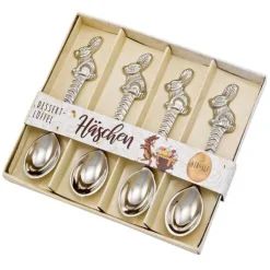 4er-Set Dessert-Löffel 'Häschen'-St. Benno Verlag GmbH Outlet
