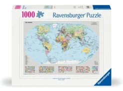 Ravensburger Spieleverlag Erwachsenenpuzzle 1000 Teile - Politische Weltkarte Discount