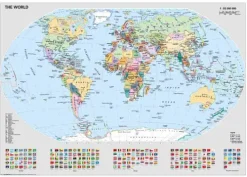 Ravensburger Spieleverlag Erwachsenenpuzzle 1000 Teile - Politische Weltkarte Discount