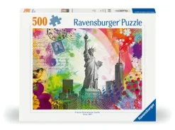 Erwachsenenpuzzle 500 Teile - Postkarte aus New York-Ravensburger Spieleverlag Discount