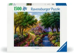 Ravensburger Spieleverlag Erwachsenenpuzzle 1500 Teile - Cottage am Fluß Sale