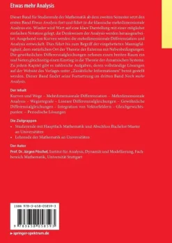 Etwas mehr Analysis-Springer-Verlag GmbH Clearance