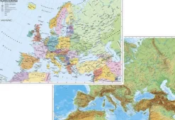 Europa physisch / politisch. DUO-Schreibunterlage-Stiefel Eurocart GmbH New