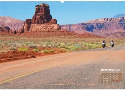 Calvendo Fernweh und Traumziele: Auf Motorrad-Tour in den USA (hochwertiger Premium Wandkalender 2026 DIN A2 quer), Kunstdruck in Hochglanz New