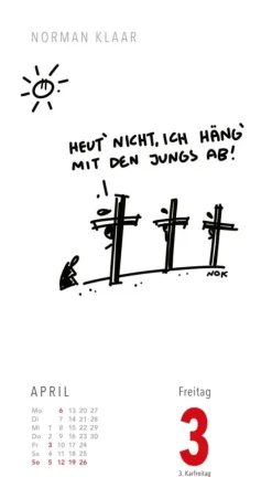Fiese Bilder Cartoons für jeden Tag 2026: Tagesabreißkalender-Lappan Outlet