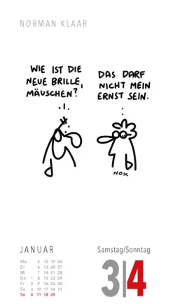 Fiese Bilder Cartoons für jeden Tag 2026: Tagesabreißkalender-Lappan Outlet