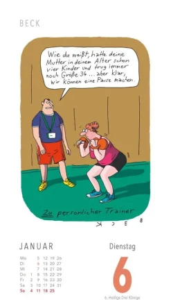 Fiese Bilder Cartoons für jeden Tag 2026: Tagesabreißkalender-Lappan Outlet