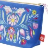 Groh Verlag Fiesta del Sol Accessoirestasche bestickt, 18 x 24 cm, königsblau Hot