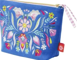 Groh Verlag Fiesta del Sol Accessoirestasche bestickt, 18 x 24 cm, königsblau Hot