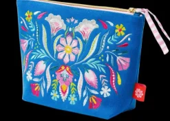 Groh Verlag Fiesta del Sol Accessoirestasche bestickt, 18 x 24 cm, königsblau Hot