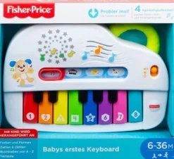 Mattel Fisher Price - Babys erstes Keyboard, Lernspielzeug, Baby Musik-Instrument Best