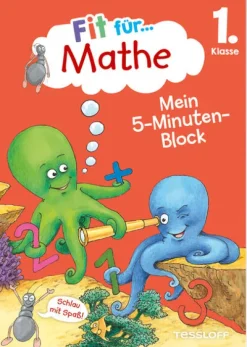 Fit für Mathe 1. Klasse. Mein 5-Minuten-Block-Tessloff Verlag Sale