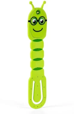 Flexilight Pals Leselicht (Bookworm) | grün | 2 in 1 Leselampe & Lesezeichen | LED Leselicht | Geschenk für Leser, Buchliebhaber | Deutsche Ausgabe-Bookchair Vertrieb New
