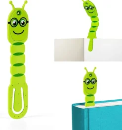 Flexilight Pals Leselicht (Bookworm) | grün | 2 in 1 Leselampe & Lesezeichen | LED Leselicht | Geschenk für Leser, Buchliebhaber | Deutsche Ausgabe-Bookchair Vertrieb New