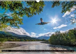Calvendo Flugzeugkalender (Wandkalender 2026 DIN A3 quer), Monatskalender Discount