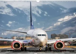 Calvendo Flugzeugkalender (Wandkalender 2026 DIN A3 quer), Monatskalender Discount