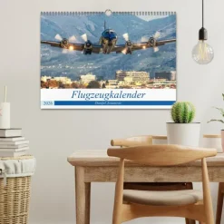 Calvendo Flugzeugkalender (Wandkalender 2026 DIN A3 quer), Monatskalender Discount
