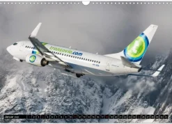 Calvendo Flugzeugkalender (Wandkalender 2026 DIN A3 quer), Monatskalender Discount