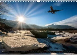 Calvendo Flugzeugkalender (Wandkalender 2026 DIN A3 quer), Monatskalender Discount