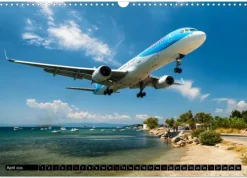 Calvendo Flugzeugkalender (Wandkalender 2026 DIN A3 quer), Monatskalender Discount