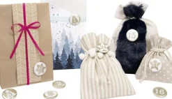 Adventskalender Buttons PERLMUTT 24er Set-Folia Best