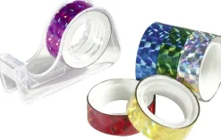 Folia Holo Tape BASIC, 12mmx2m, 6 Rollen, farbig sortiert New