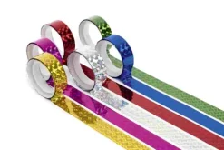 Folia Holo Tape BASIC, 12mmx2m, 6 Rollen, farbig sortiert New