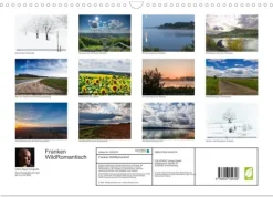 Calvendo Franken WildRomantisch (Wandkalender 2026 DIN A3 quer), Monatskalender