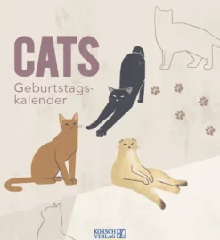 Korsch Verlag GmbH Geburtstagskalender Cats Discount