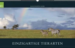 teNeues Calendars & Stationery GmbH & Co. KG GEO - Einzigartige Tierarten 2026 - Wandkalender 58x36 cm, Poster-Kalender mit 12 Monatsblättern, deutschem Kalendarium & Spiralbindung, Tier-Fotografie-Kalender bedrohter Arten New