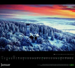 Neumann Verlage GmbH & Co GEO - Schöne Heimat Deutschland 2026 - Wandkalender 50x45 cm, Poster-Kalender mit Landschaftsfotografie, 12 Monatsblätter & Spiralbindung für Heimat- und Natur-Liebhaber