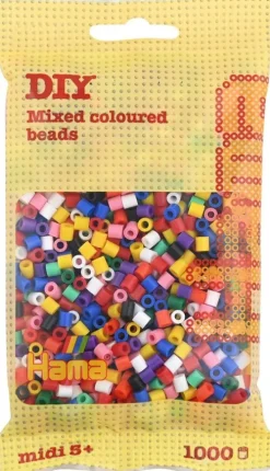 Hama Perlen Hama - Perlenbeutel 1000 Stück Mix, 10 Farben Clearance