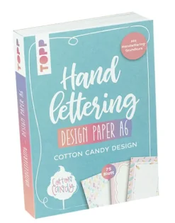 frechverlag GmbH Handlettering Design Paper Block Cotton Candy A6 New