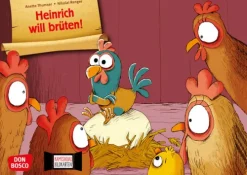 Don Bosco Medien GmbH Heinrich will brüten! Kamishibai Bildkartenset New