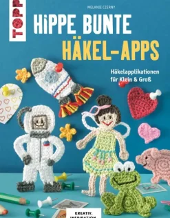 Hippe bunte Häkel-Apps-TOPP Hot