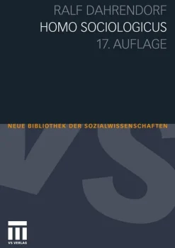 VS Verlag für Sozialw. Homo Sociologicus Sale