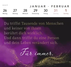 I burn for you - Romance-Postkartenkalender 2026-Lappan Verlag